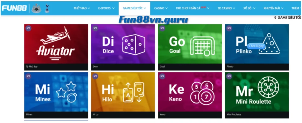 game siêu tốc fun88